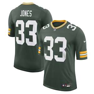 Nike Men's Green Bay Packers Aaron Jones #33 Green Game Jersey