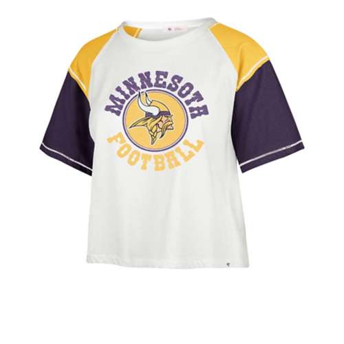 Minnesota Vikings Swirl Print Crop Top 