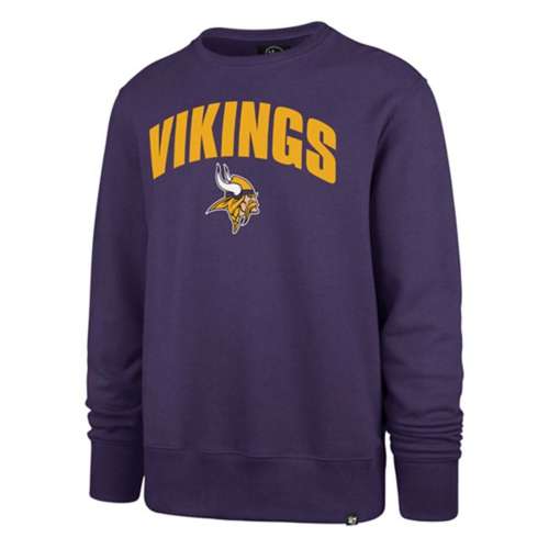 Minnesota Vikings Women's '47 Brand Sand/Black Crewneck Large