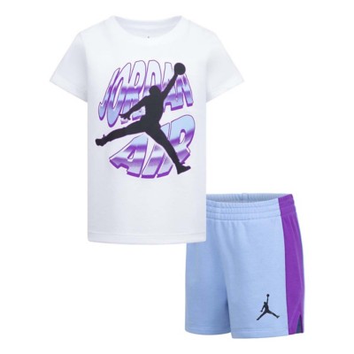 Girls' Jordan Air Stacked T-Shirt and Shorts Set