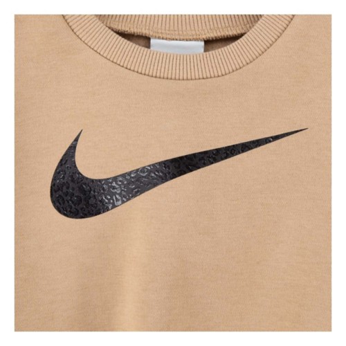 Toddler Girls' Nike Swoosh Split Crewneck Sweatshirt and Leggings Set