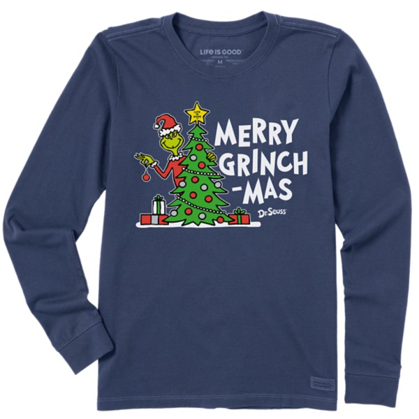 Women's Life is Good Merry Grinchmas Long Sleeve T-Shirt product image