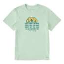 Men's Life is Good I'll Be Watching You Yellow Lab Crusher T-Shirt