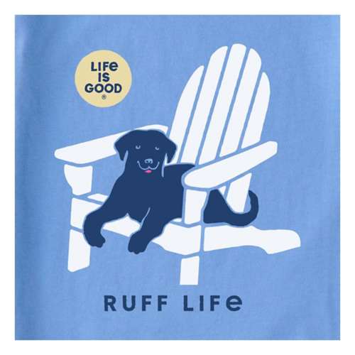 Women's Life is Good Ruff Life Crusher-LITE Long Sleeve V-Neck T-Shirt