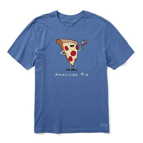 Men's Life is Good American Pizza Pie T-Shirt