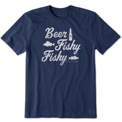 Men's Life is Good Beer Fishy T-Shirt