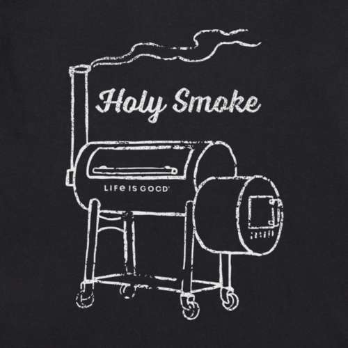 Men's Life is Good Holy Smoke Smoker T-Shirt