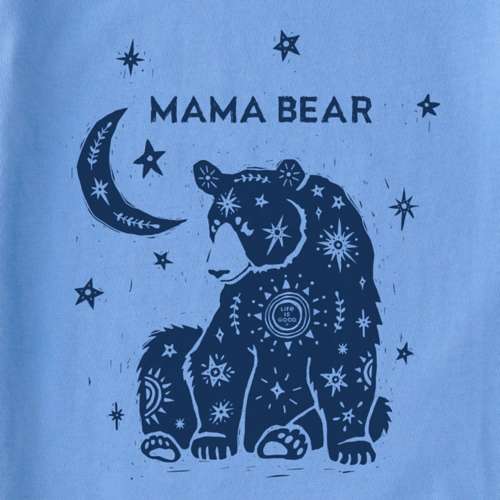 Women's Life is Good Celestial Mama Bear Crusher T-Shirt