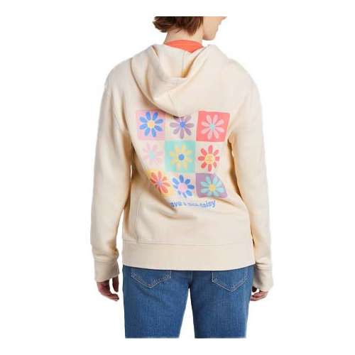 Women's Life is Good Have a Nice Daisy Full Zip
