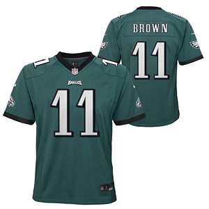 Nike Men's Philadelphia Eagles A.J. Brown #11 Atmosphere Grey Game Jersey