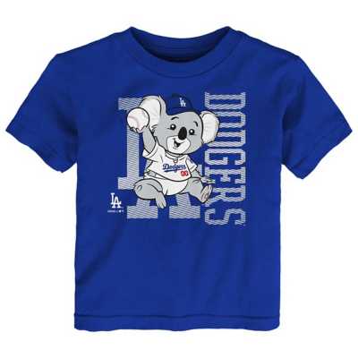 Los Angeles Dodgers Baseball Flag Tee Shirt 4T / Royal Blue