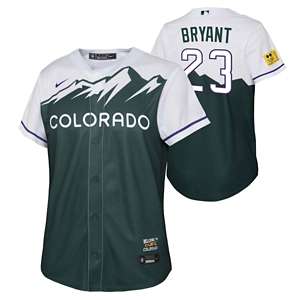 Youth Nike Green Colorado Rockies 2022 City Connect Replica Team Jersey, S