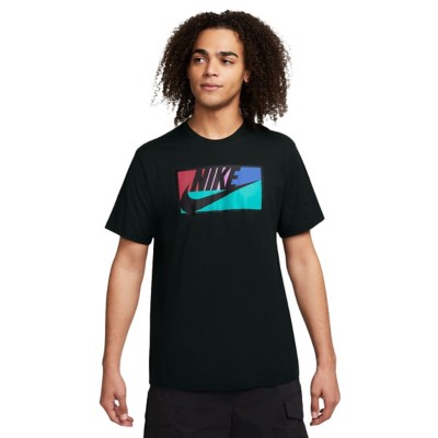Men's varsity nike Sportswear Club Colorblock Graphic T-Shirt