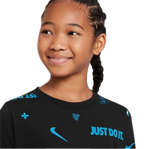 Boys' Nike Sportswear Brand AOP Long Sleeve T-Shirt | SCHEELS.com