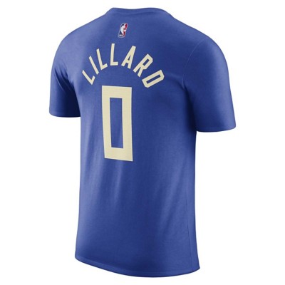 Nike Milwaukee Bucks Damian Lillard #0 2023 City Edition Name & Number T-Shirt
