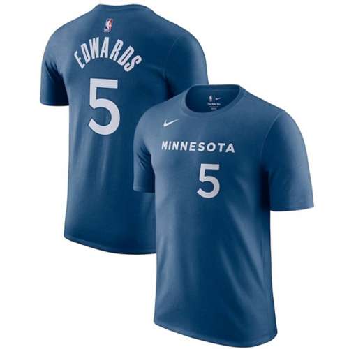 Nike Minnesota Timberwolves Anthony Edwards #5 2023 City Edition Name & Number T-Shirt