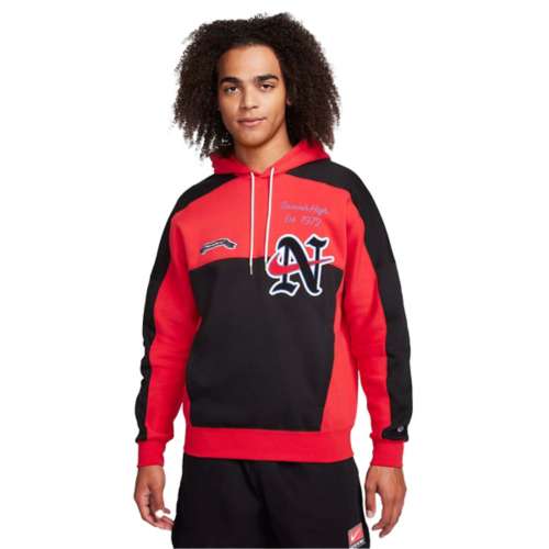 Nike Black and Red Sportswear Club Sweatshirt Nike