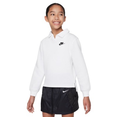 Girls' Nike Sportswear Club Fleece Polo Sweatshirt