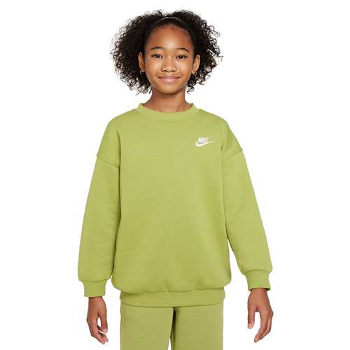 Girls Nike Sportswear Club Fleece Oversized Crew Neck Sweatshirt