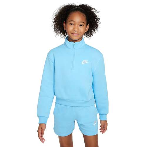 Girls` Sportswear Club Fleece 1/2-Zip Top