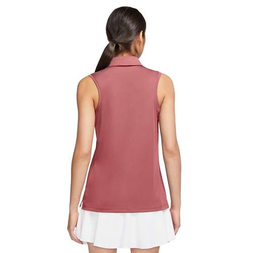 Women's Nike Dri-FIT Victory Solids Sleeveless Golf Polo