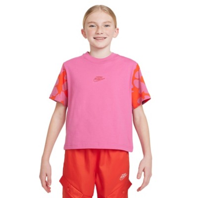 Girls' safari Nike Sportswear Boxy Floral T-Shirt