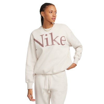 Women's nike spike Sportswear Phoenix Fleece Logo Crewneck Sweatshirt