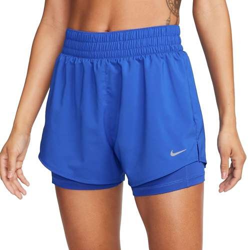 Women Running Shorts 2-in-1 Short Pants w/Pocket Wide Waistband Coverage  Layer