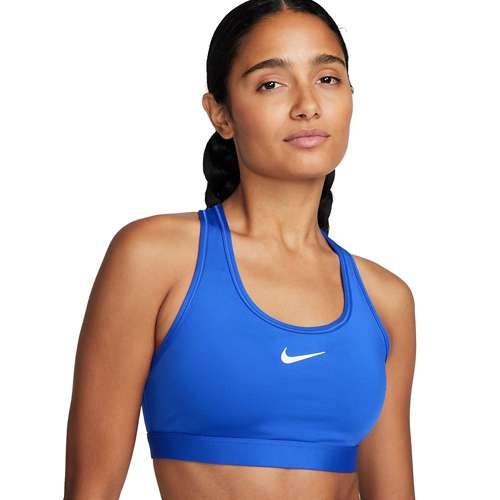 Nike Swoosh Medium Support Padded Sports Bra 'Game Royal/Blue Joy