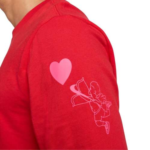 cllios Long Sleeve Shirts for Men 3D Heart Graphic Tee Casual Plus