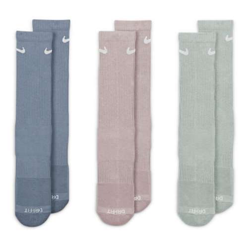 Adult Nike Everyday Plus Cushioned Training 3 Pack Crew Socks