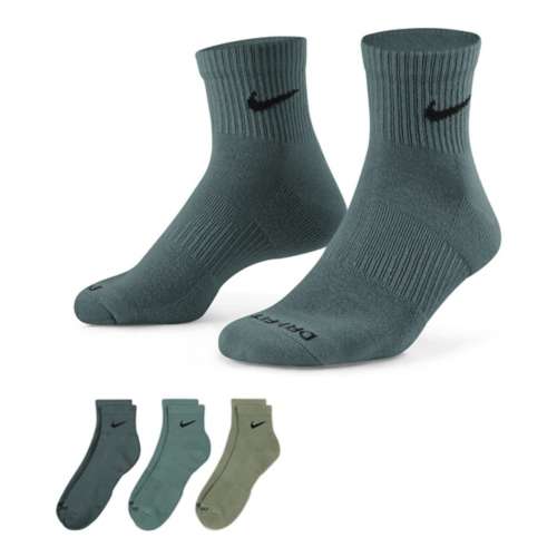 Adult Nike Everyday Plus Cushioned Training 3 Pack Ankle Socks