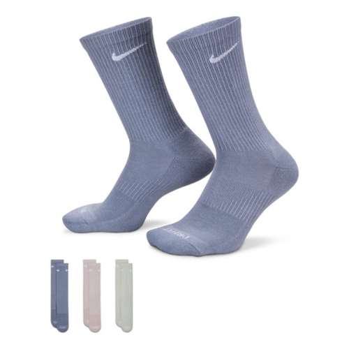 Adult Nike Everyday Plus Cushioned Training 3 Pack Crew Socks