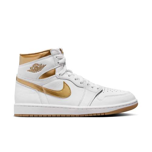 Women's Jordan Air 1 Retro High OG "White and Gold"  Shoes