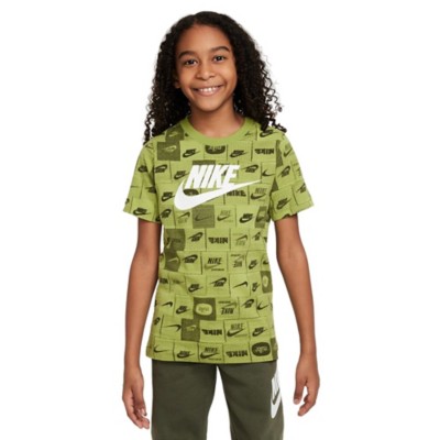 Boys' Nike mesh Sportswear Club AOP HBR T-Shirt