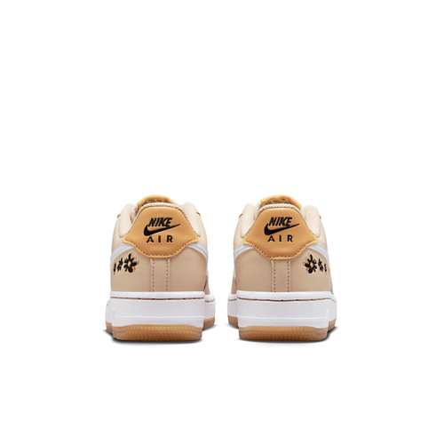 White  and  gold air force 1 hotsell ep trainers youth