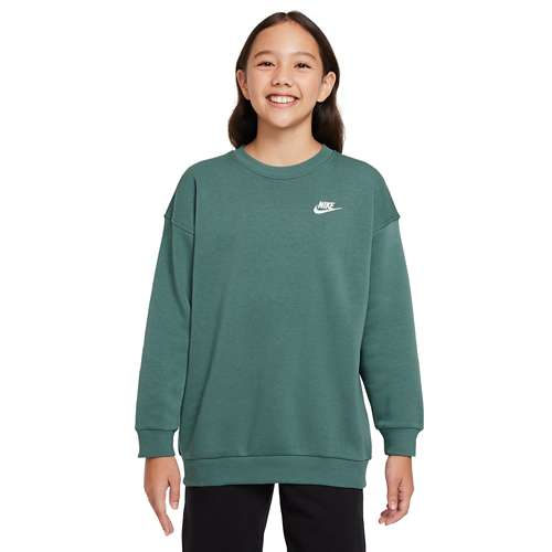 Girls' Nike Sportswear Club Fleece Oversized Crew Neck Sweatshirt