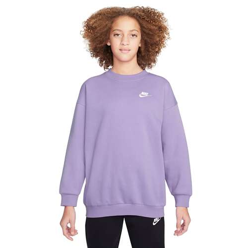 Girls' Nike Sportswear Club Fleece Oversized Crew Neck Sweatshirt