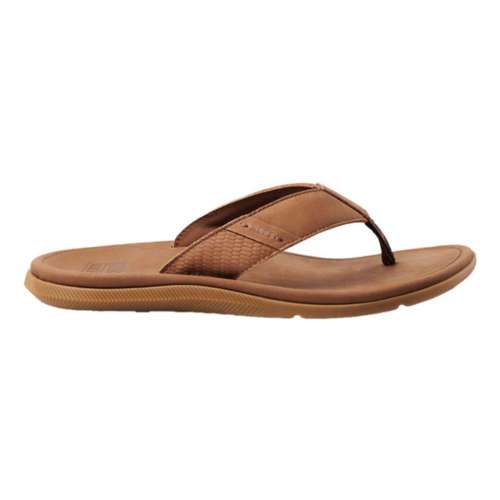 Men's Reef Leather Santa Ana Flip Flop Sandals