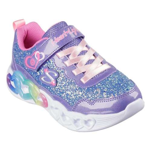 Girls' Skechers Infinite Heart Lights Hook N Loop Shoes | Sneakers Sale Online | Trainers SKECHERS Dynamic Flash 401530L NVRD Navy Red