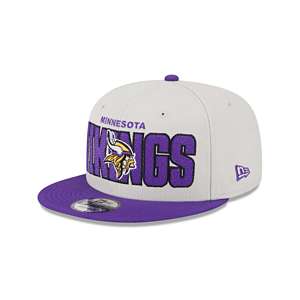Men's New Era Stone/Purple Minnesota Vikings 2023 Salute to Service Low Profile 9FIFTY Snapback Hat