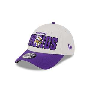 Minnesota Vikings New Era Cream/Purple 2023 Sideline Historic 9TWENTY Adjustable Hat