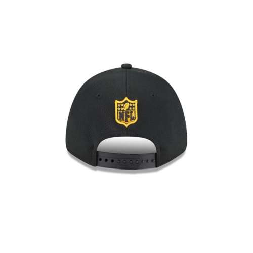 Pittsburgh Steelers New Era All Day A-Frame Trucker 9FORTY Adjustable Hat -  Black