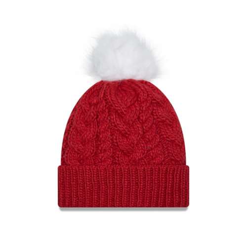 New Era Men's Louisville Cardinals Cardinal Red Cheer Knit Pom Beanie