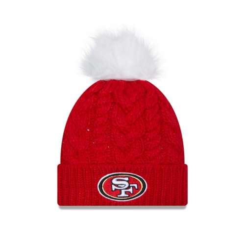 49ers pom beanie