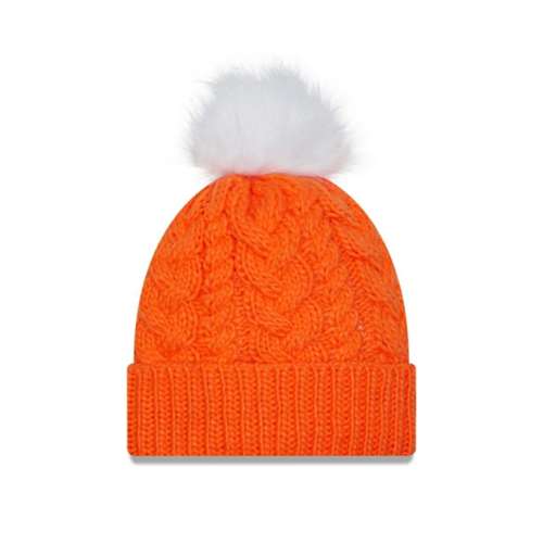 Women's Denver Broncos New Era Pom Beanie One Size Orange