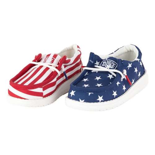 HEY DUDE Wally Patriotic Mens Shoes