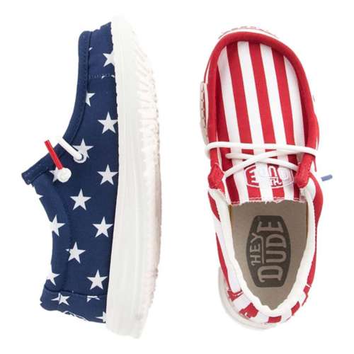 HEY DUDE Wally Patriotic Mens Shoes