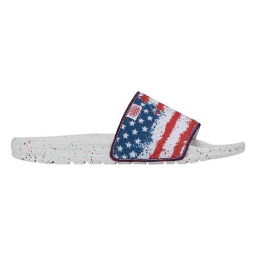 Women's HEYDUDE Chandler Flag Slide Water Sandals