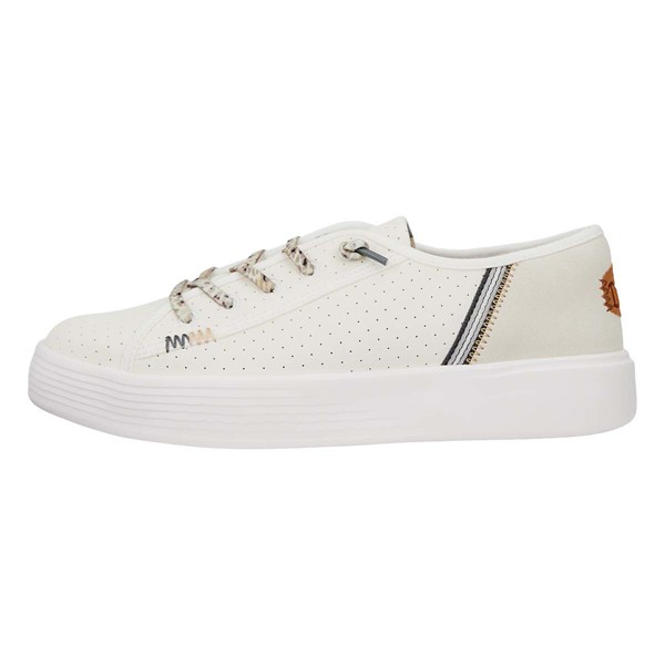 Women's HEYDUDE Cody Perf Leather Shoes Regular 11 White